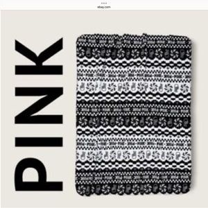 Pink by Victoria Secret plush throw 50” x 60”